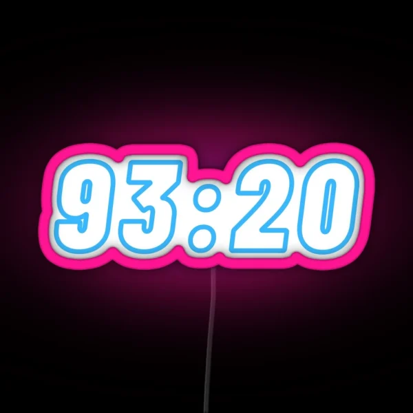 Iconic Manchester City Moment 93 20 RGB Neon Sign