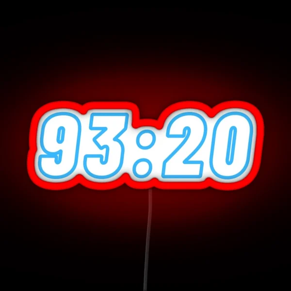 Iconic Manchester City Moment 93 20 RGB Neon Sign