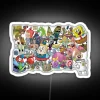 Iconic Spongebob Characters RGB Neon Sign