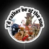 Id Rather Be At The Zoo RGB Neon Sign