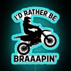 Id Rather Be Braaapin RGB Neon Sign - Image 3