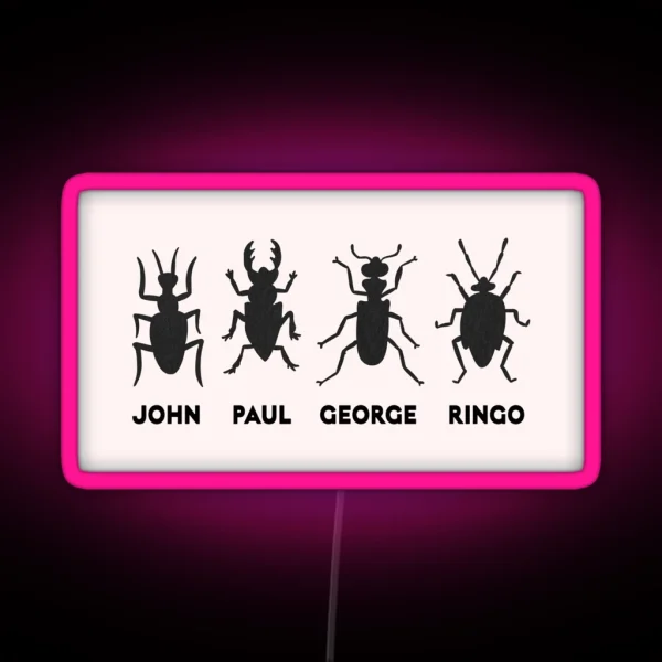 Identify The Beetles RGB Neon Sign