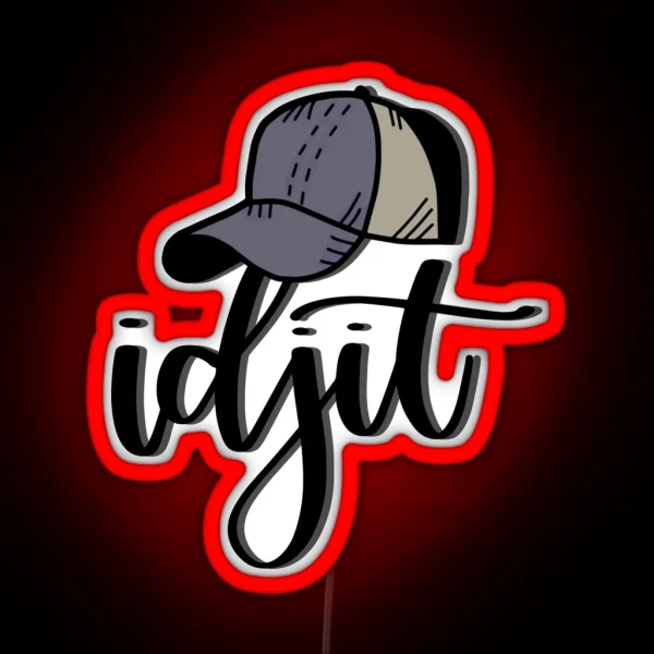 Idjit RGB Neon Sign