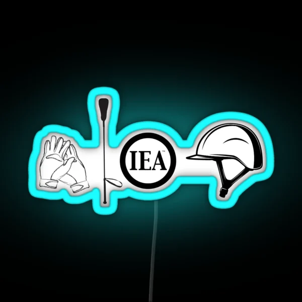 IEA Gloves Crop And Helmet RGB Neon Sign