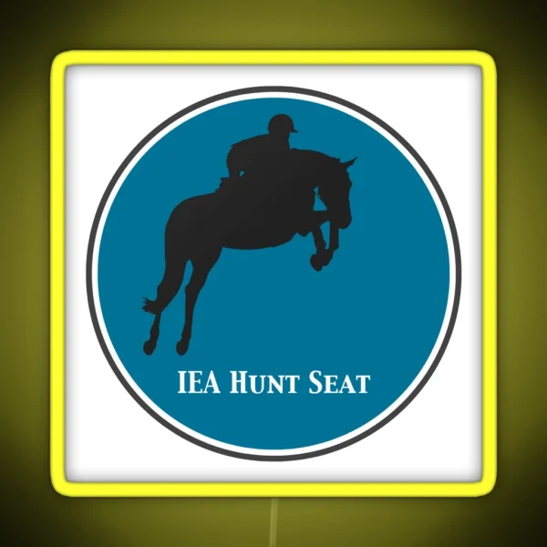 IEA Hunt Seat Circle RGB Neon Sign