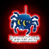 If You Scream Loud Enough The Spider Might Just Leave Out Of Embarrassment Spiderlover Spidermemes Spiderlife RGB Neon Sign - Image 2