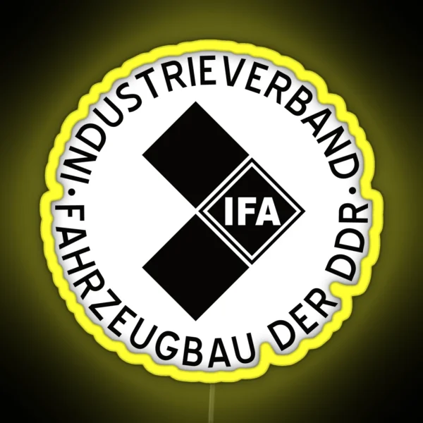 IFA Industrieverband Fahrzeugbau DDR RGB Neon Sign