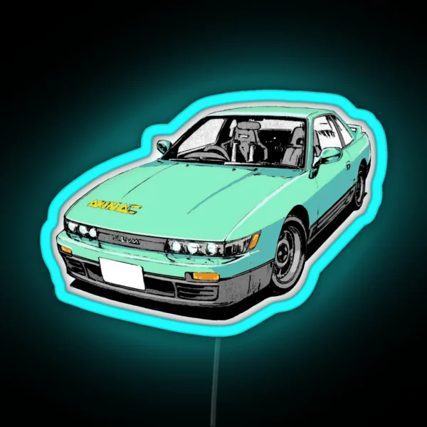 Iketani S Silvia S13 Initial D RGB Neon Sign