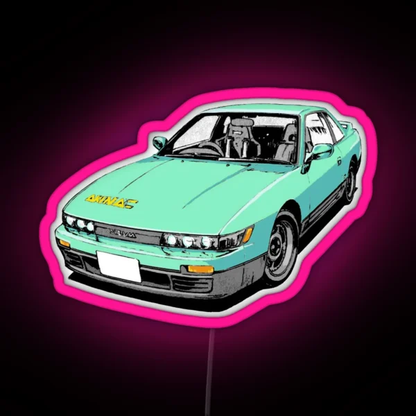 Iketani S Silvia S13 Initial D RGB Neon Sign