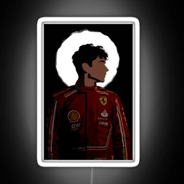 Il Predestinato Charles Leclerc 2024 Ferrari RGB Neon Sign