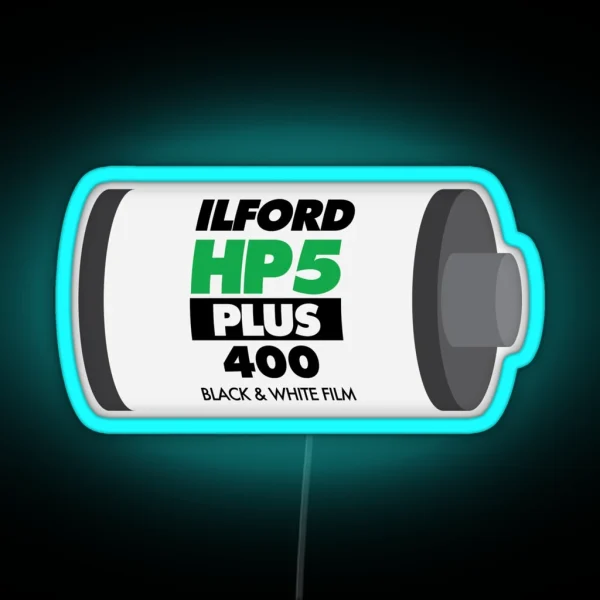Ilford HP5 RGB Neon Sign