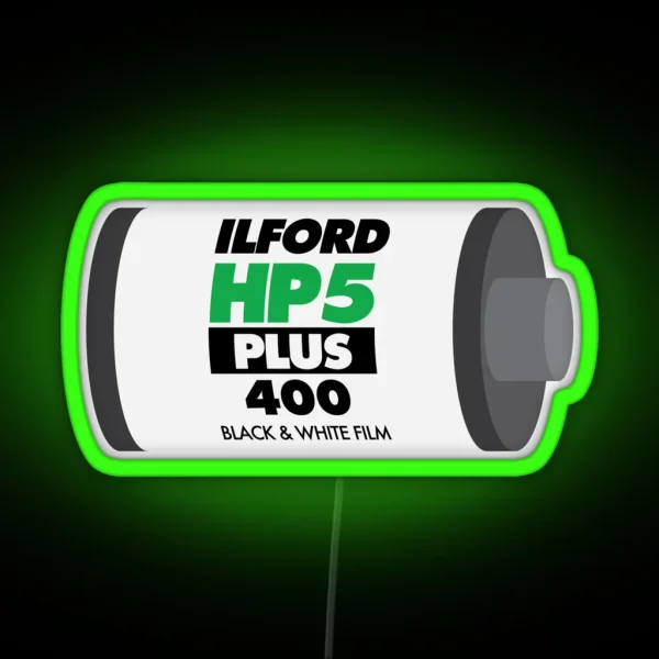 Ilford HP5 RGB Neon Sign