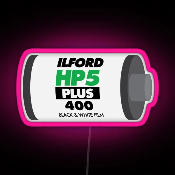 Ilford HP5 RGB Neon Sign