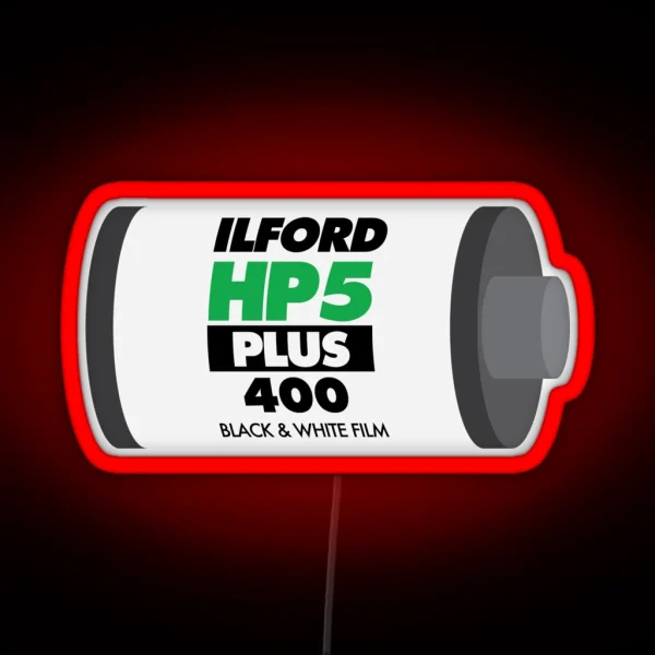 Ilford HP5 RGB Neon Sign