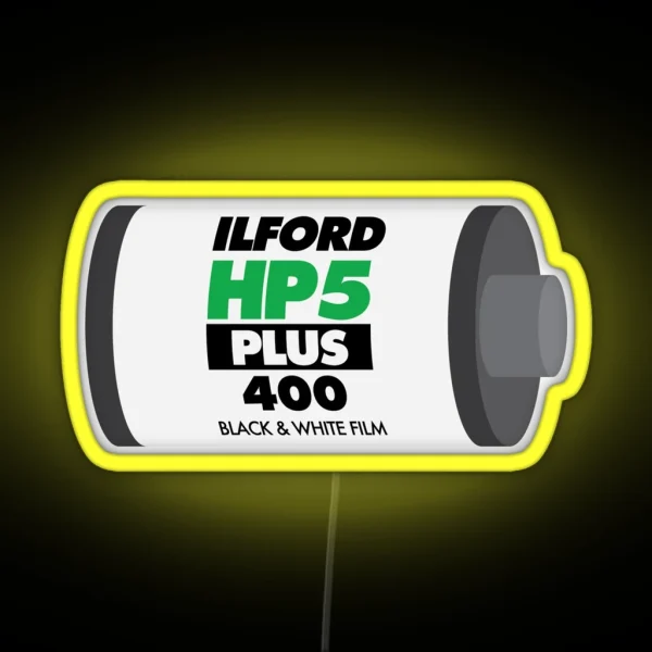 Ilford HP5 RGB Neon Sign