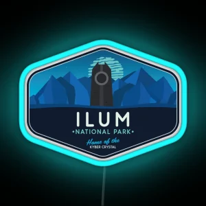 Ilum National Park Home Of The Kyber Crystal RGB Neon Sign