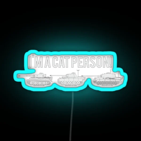 Im A Cat Person RGB Neon Sign