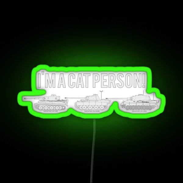 Im A Cat Person RGB Neon Sign