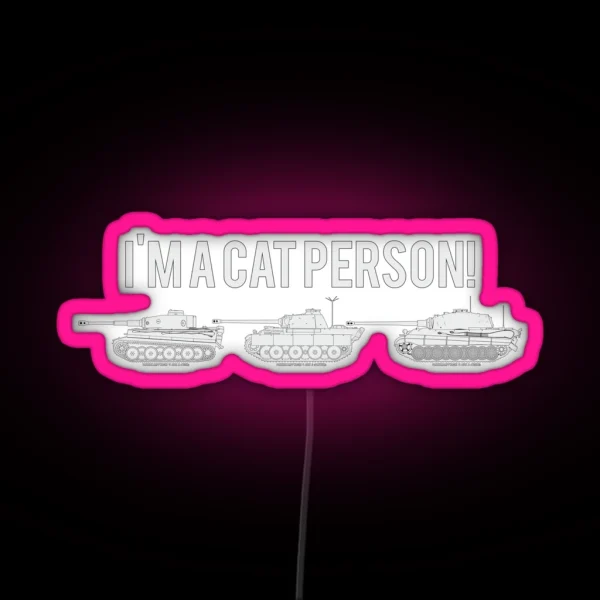 Im A Cat Person RGB Neon Sign