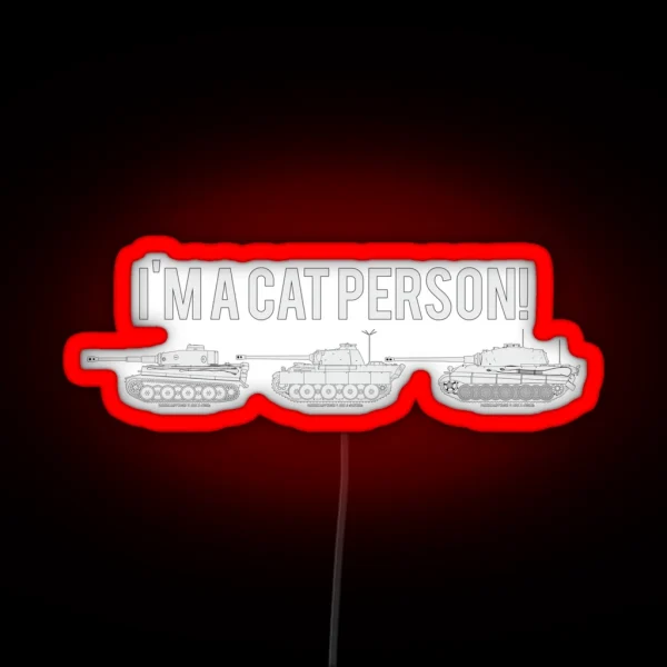 Im A Cat Person RGB Neon Sign