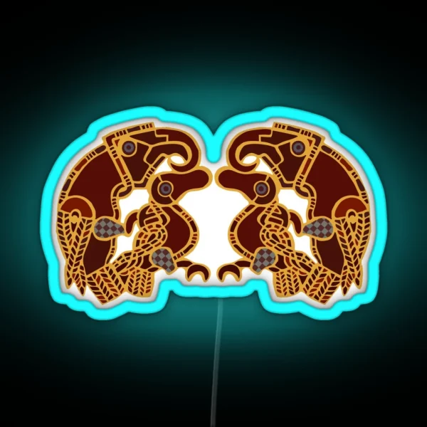 Imagining Sutton Hoo The Eagles RGB Neon Sign