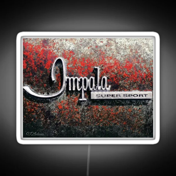 Impala Super Sport Car Emblem RGB Neon Sign