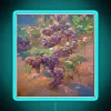 Impressionist Watercolor Wine Grapes Vines Painting Illustration Vine Vineyard Or Winery Wine RGB Neon Sign - Image 3