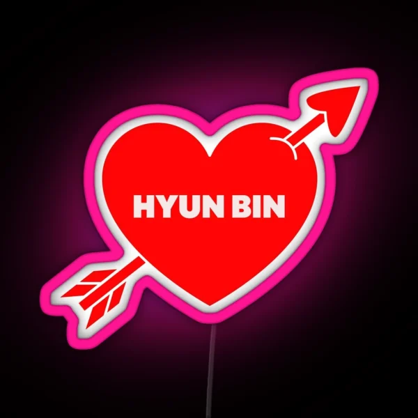 In Love With Hyun Bin RGB Neon Sign