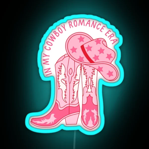 In My Cowboy Romance Era RGB Neon Sign