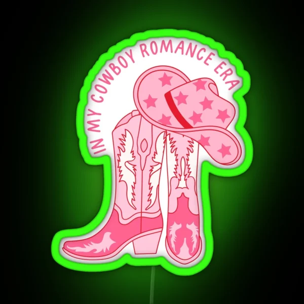In My Cowboy Romance Era RGB Neon Sign