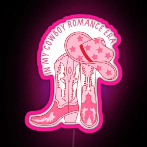 In My Cowboy Romance Era RGB Neon Sign
