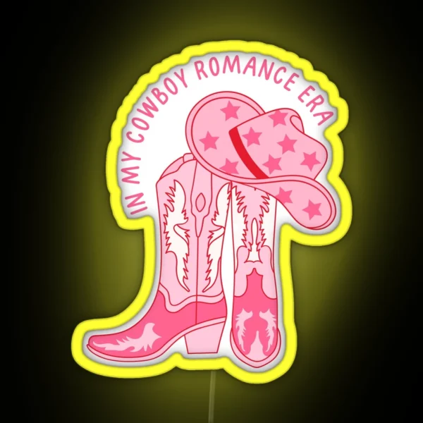 In My Cowboy Romance Era RGB Neon Sign