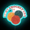 In My Crochet Era Led Funny Crochet Crewneck Crochet Lover Led Crafter Mom Led For Women Concerled Gift For Knitting Lover RGB Neon Sign - Image 2