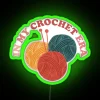 In My Crochet Era Led Funny Crochet Crewneck Crochet Lover Led Crafter Mom Led For Women Concerled Gift For Knitting Lover RGB Neon Sign - Image 3