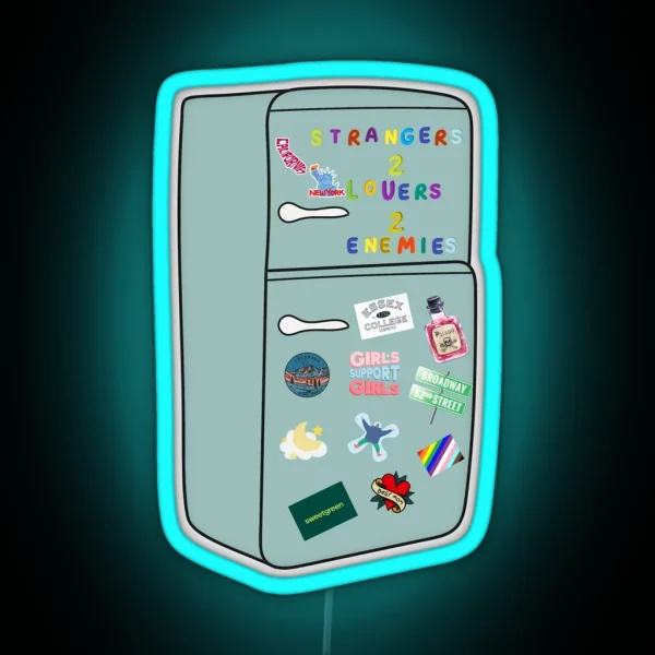 In The Kitchen Fridge Renee Rapp RGB Neon Sign