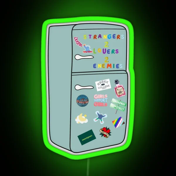 In The Kitchen Fridge Renee Rapp RGB Neon Sign