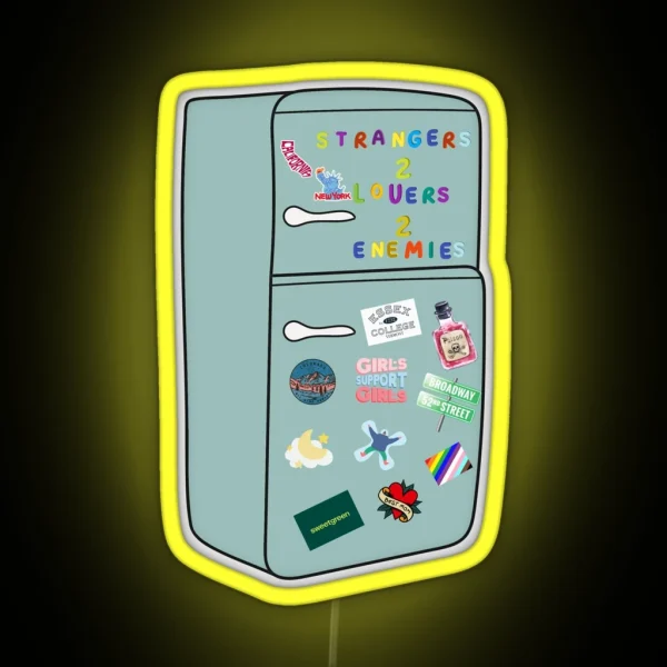 In The Kitchen Fridge Renee Rapp RGB Neon Sign