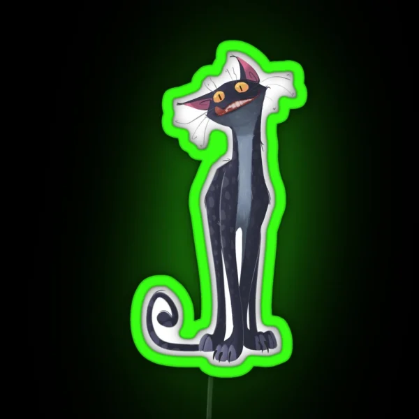 Inadequate Cat RGB Neon Sign