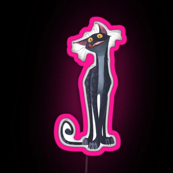 Inadequate Cat RGB Neon Sign