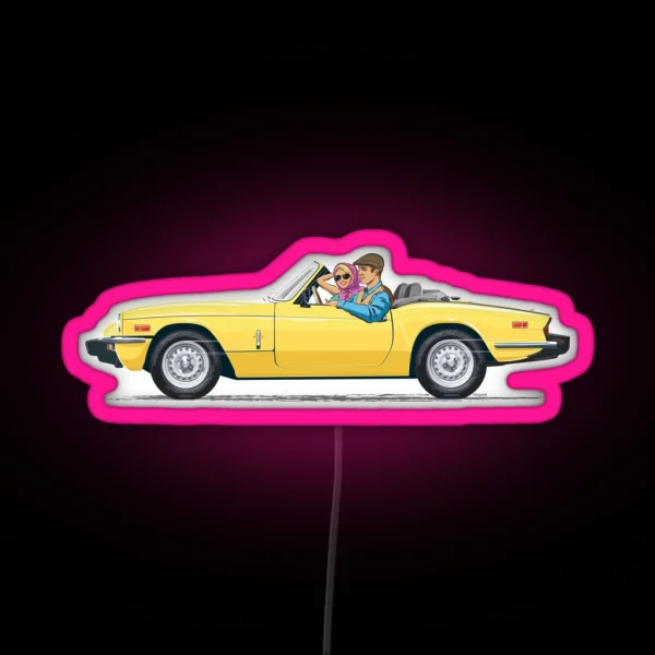 Inca Yellow 1500cc Spitfire RGB Neon Sign