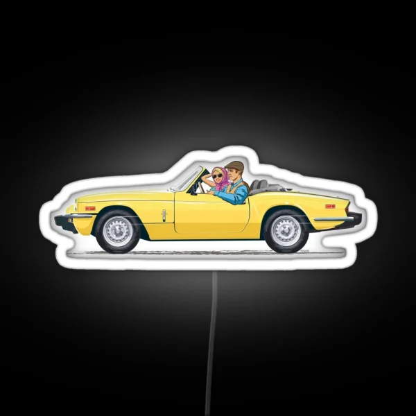 Inca Yellow 1500cc Spitfire RGB Neon Sign
