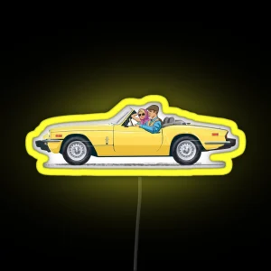Inca Yellow 1500cc Spitfire RGB Neon Sign