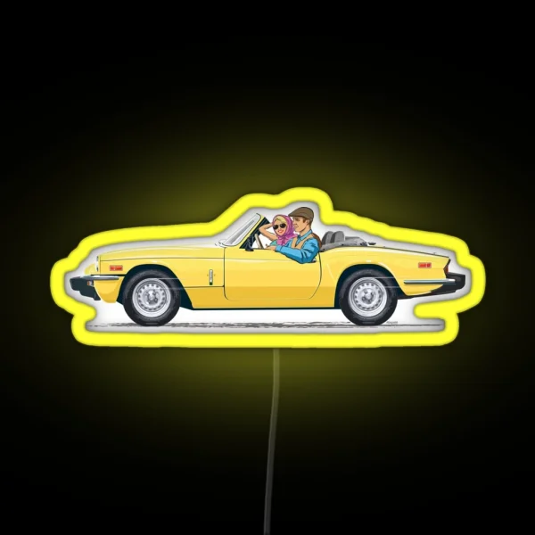 Inca Yellow 1500cc Spitfire RGB Neon Sign