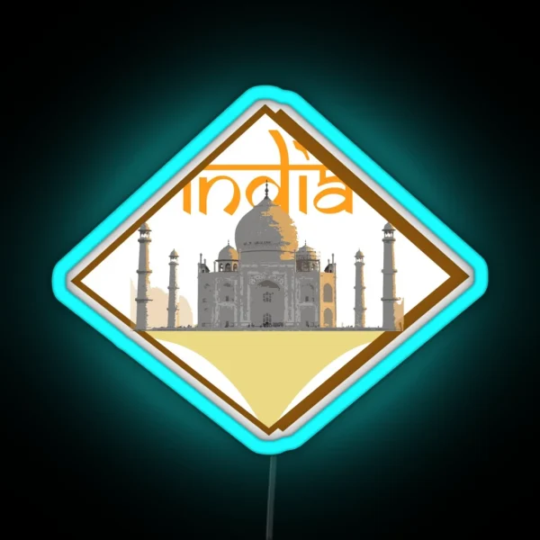 India RGB Neon Sign