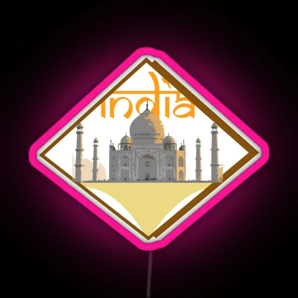India RGB Neon Sign