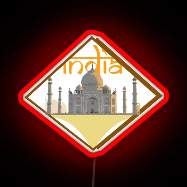India RGB Neon Sign