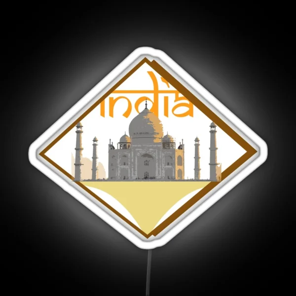 India RGB Neon Sign