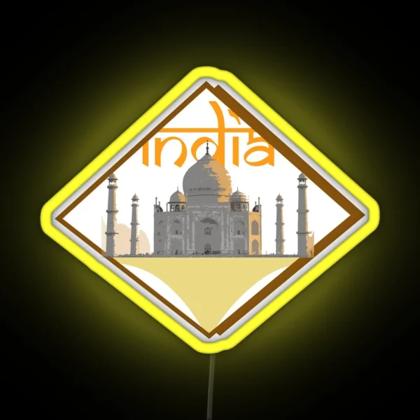 India RGB Neon Sign