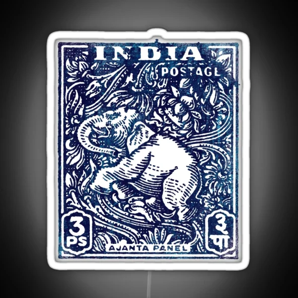 India Stamp RGB Neon Sign
