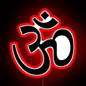 Indian Hindu Aum Om Symbol RGB Neon Sign